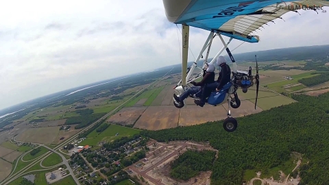 Motorized deltaplane flights